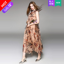 Nay Xin customized 38333 upright collar ancient wind sen female series Summer quality Pregnancy Woman dress for radiation protection