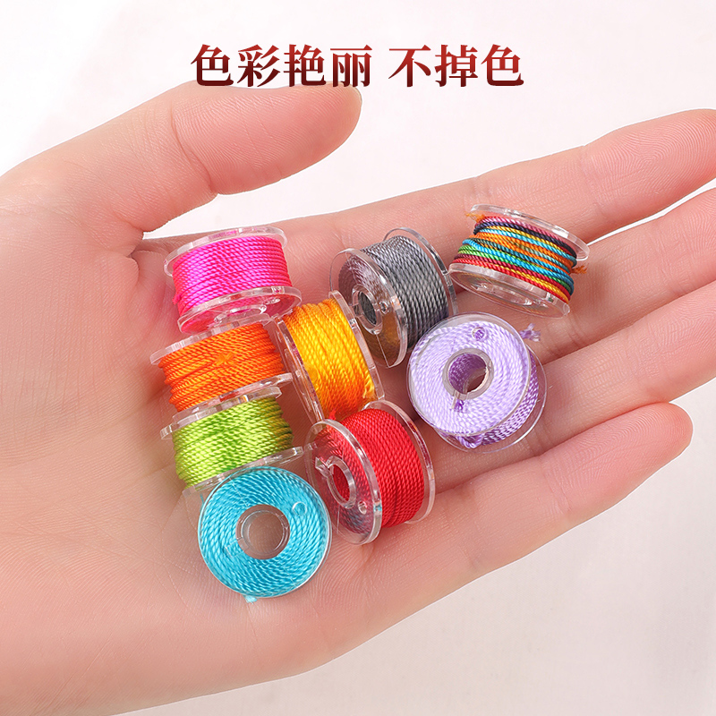 3/6/9/12股线diy手工编织手绳编绳线手链金线缠绕线小卷线材料包 - 图1