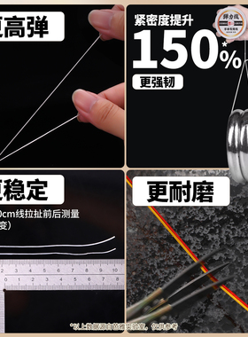 升级碳氟涂层高端耐磨手串弹力绳