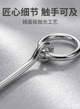 万用针式扣头吊坠专用配件s925银
