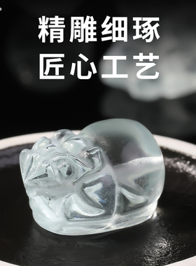 压电海蓝宝隔珠散珠子饰品配珠