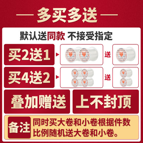 鱼线透明串珠超细无弹力水晶线婚庆鱼线绳编织穿戒指的鱼丝线专用 - 图0