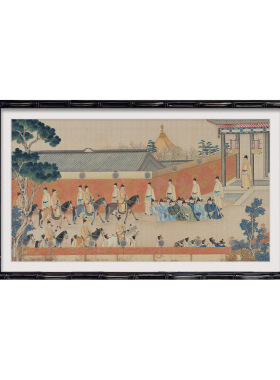 新中式复古国风装饰画vintage客厅餐厅卧室花卉挂画书房玄关壁画