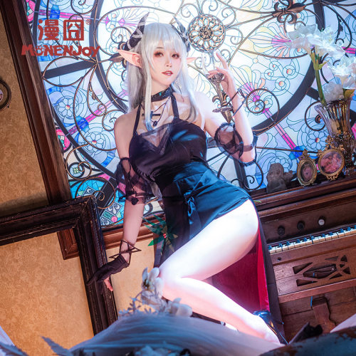 【漫囧】明日方舟手游cos服装音律联觉黑曜石泥岩cosplay女装现货-图2