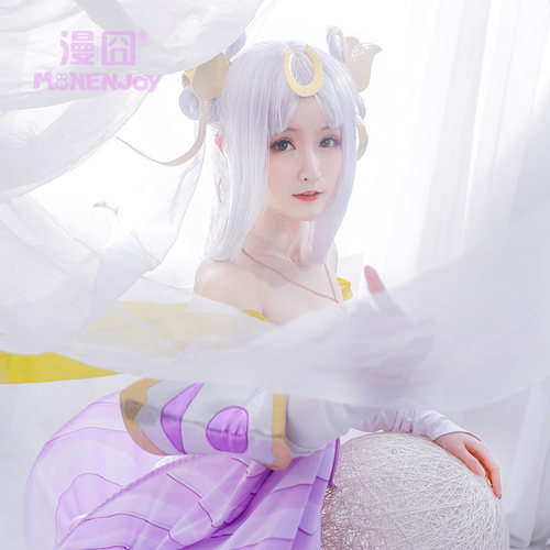 【漫囧】王者cos假毛 嫦娥 寒月公主 古风 cosply假发 现货 - 图0