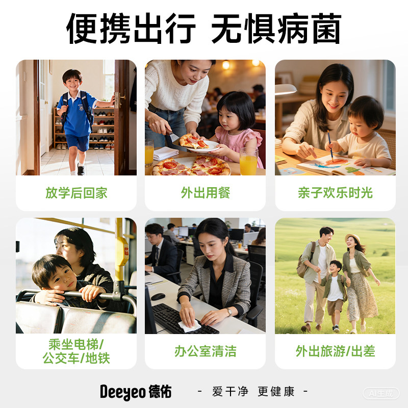 德佑手部消毒湿巾0酒精除病毒甲流婴儿手口专用便携小包湿纸巾,淘宝优惠券,粉丝福利购,淘宝优惠卷