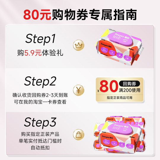 Deyou Baby 80 Special Wet Wipe for Hand and Mouth