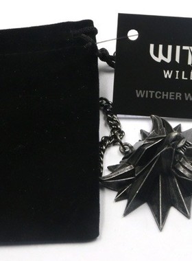 The witcher 3 巫师3 狼头项链 吊坠胸章猎魔人狂猎 昆特牌3 周边