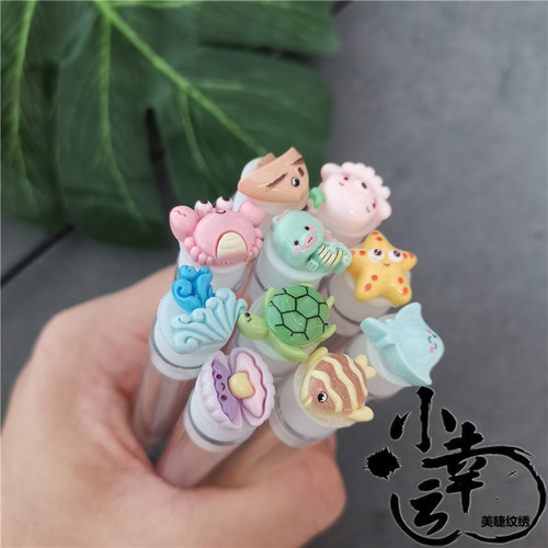50支 动物系 水晶杆睫毛梳套装 嫁接睫毛管装刷眉梳 一次性螺旋刷 - 图2