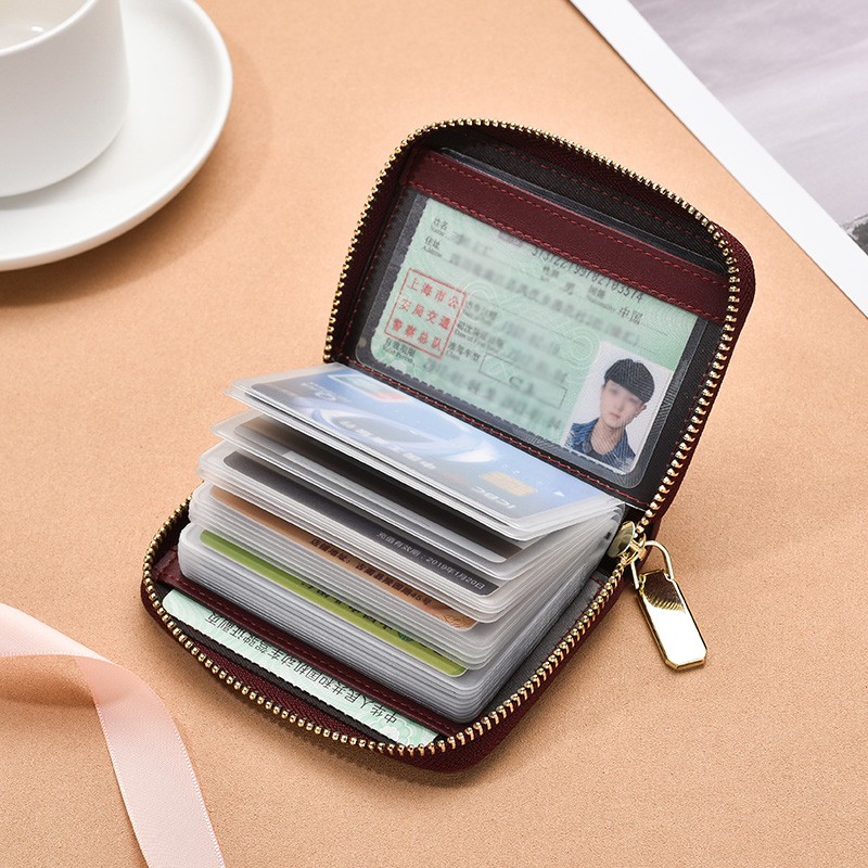 新款女士多卡位防消磁小巧超薄卡套 werllands路勋箱包卡包