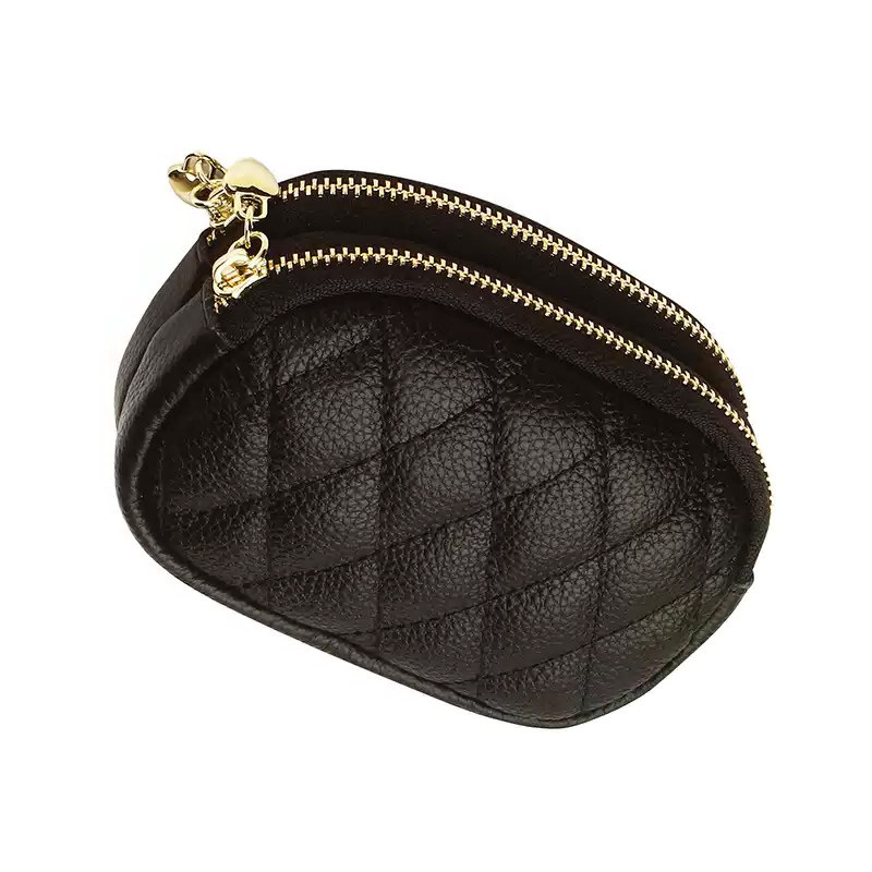 新款多层拉链零钱包多功能大容量钥匙链小包简约置物袋女迷你,淘宝优惠券,粉丝福利购,淘宝优惠卷