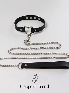 铃铛项圈牵引绳女颈带牵引绳