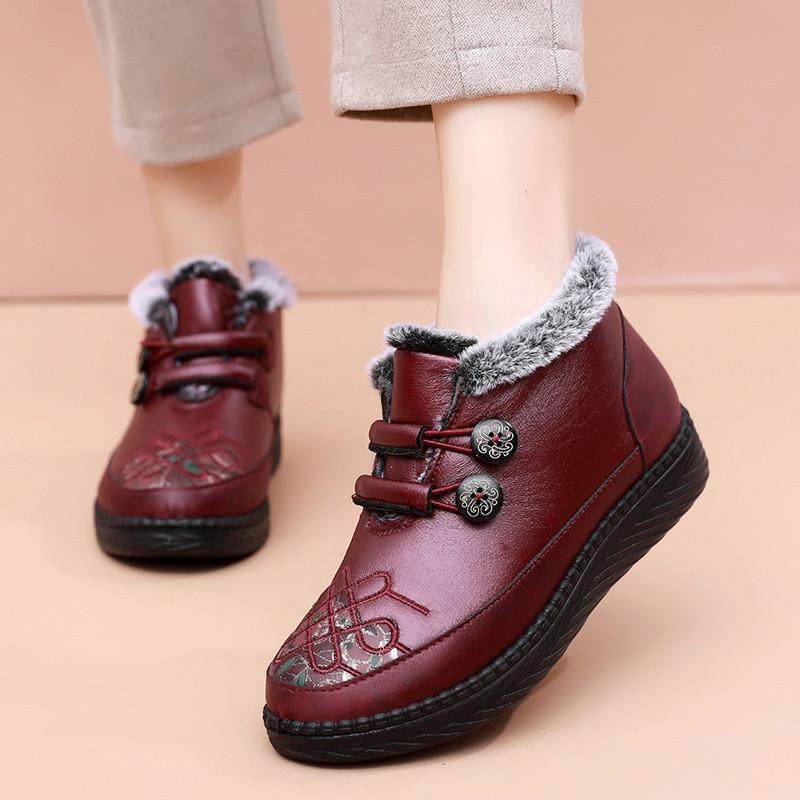 老北京棉鞋女冬季加绒奶奶鞋中老年加厚保暖妈妈棉靴老太太雪地靴,淘宝优惠券,粉丝福利购,淘宝优惠卷