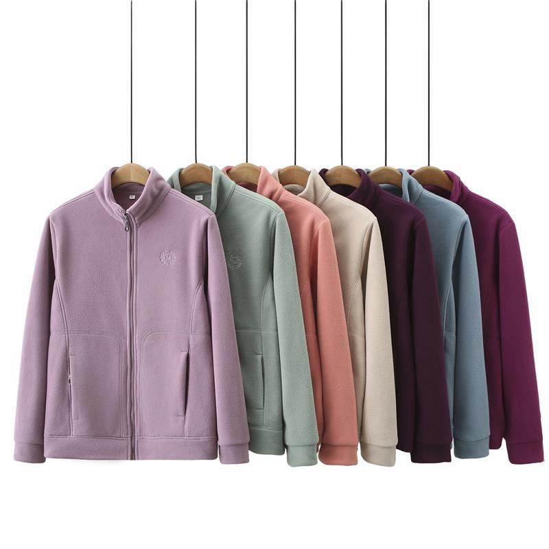 妈妈摇粒绒外套女中老年女装春秋装上衣老奶奶太太春装时尚抓绒衣,淘宝优惠券,粉丝福利购,淘宝优惠卷