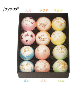 joyous花瓣系列套装礼盒沐浴泡澡球舒缓肌肤气泡弹爆炸浴盐浴球
