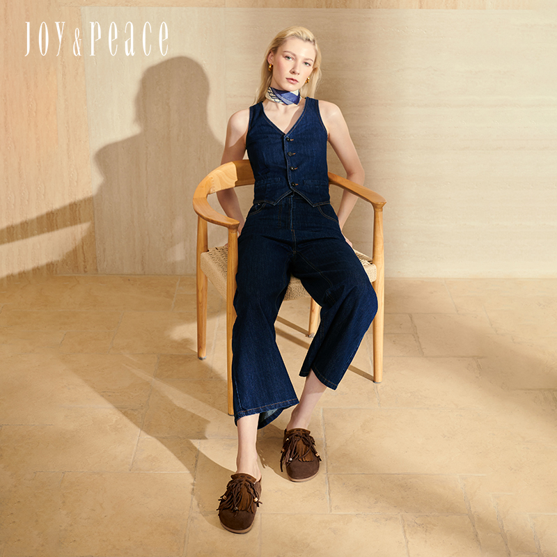 董洁同款真美诗枫糖华夫2025新款游牧风流苏厚底勃肯半拖鞋女 - 图2