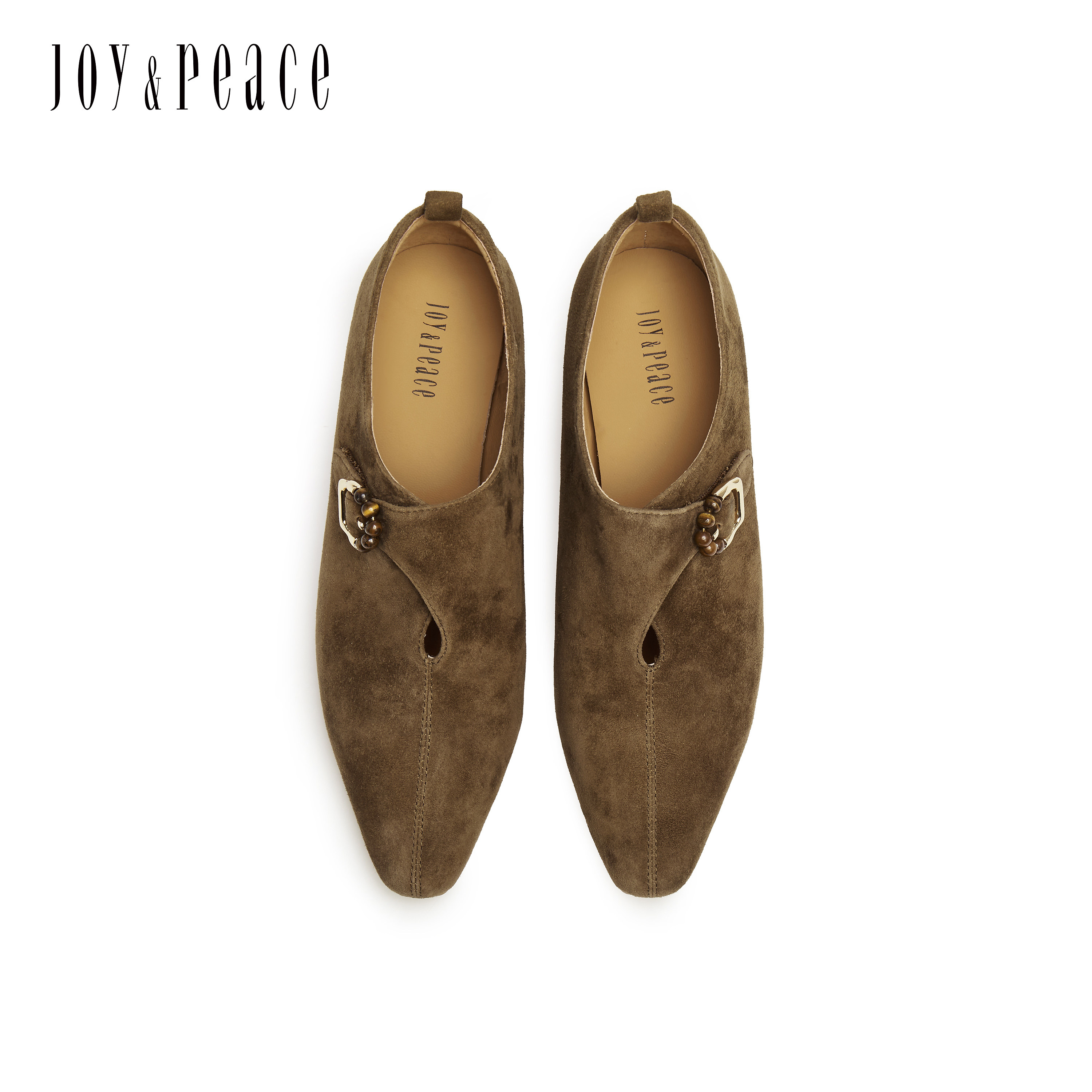 真美诗2025秋新款羊绒老钱风虎眼石针扣粗跟单鞋踝靴子女69797CM5,淘宝优惠券,粉丝福利购,淘宝优惠卷