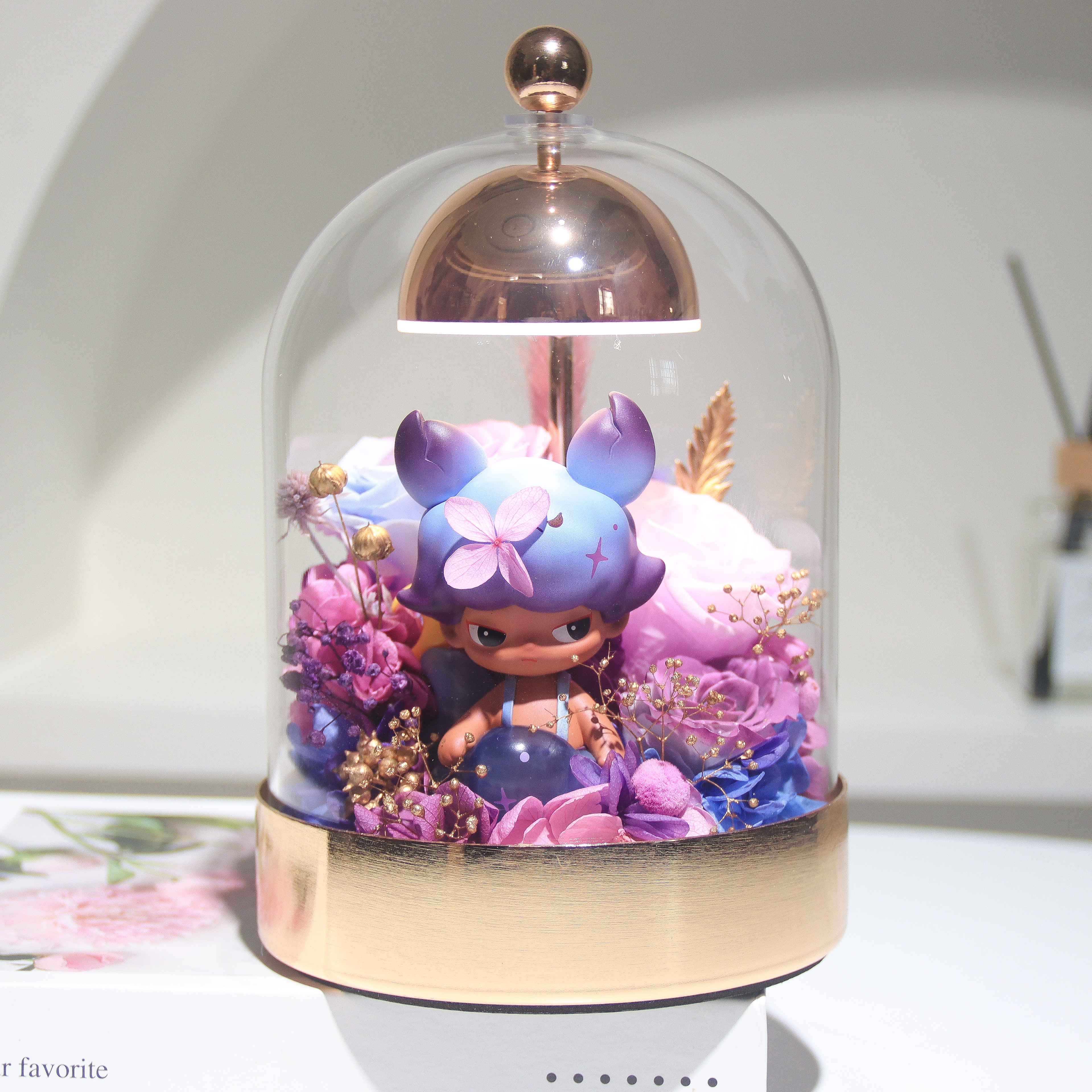 永生花礼盒玫瑰花盒POP MART十二星座生日七夕情人节礼物表白玫瑰