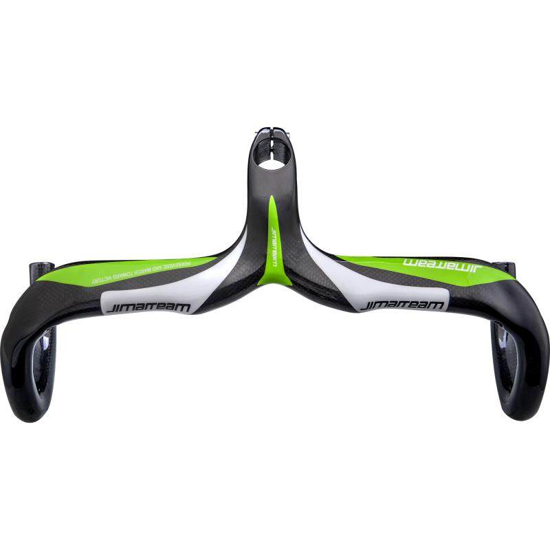 2020新款jiamiteam碳纤维公路自行车一体把/弯把车把带立管龙头