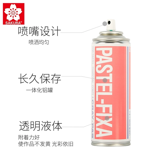 Японский мел, кисть, пигментированная гуашь, спрей, карандаш, защитная акварель, 220 мл, фиксация цвета