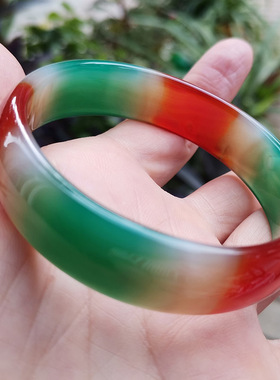 手镯女玉镯加宽加厚黑玛瑙