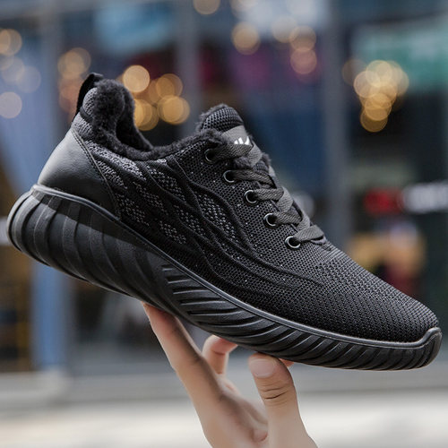 回力男鞋冬季加绒加厚保暖棉鞋新款软底防滑休闲跑步运动二棉鞋子 - 图2