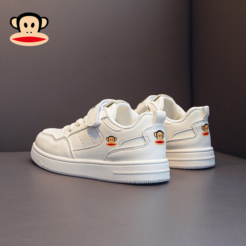 大嘴猴儿童小白鞋男孩春秋款童鞋 paulfrank童鞋板鞋