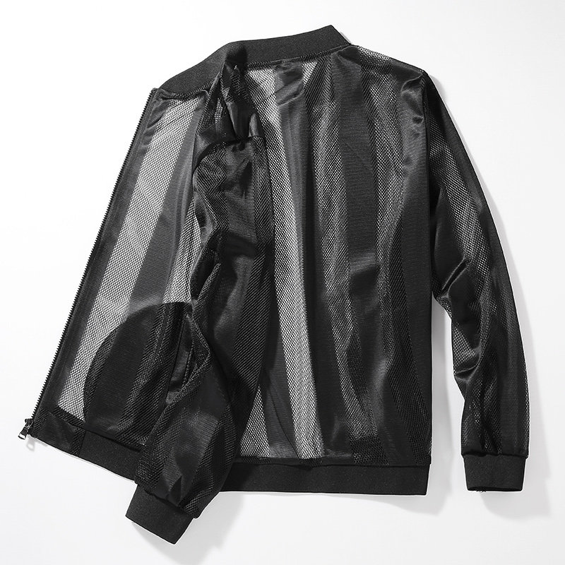 富贵鸟男超薄透气潮流镂空防晒服 服装工厂折扣店88夹克