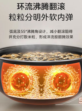 美的电饭煲家用4升多功能智能预约大容量柴火饭电饭锅新款正品