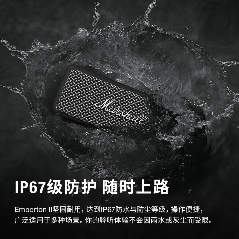 MARSHALL EMBERTON II限定版无线蓝牙音响户外防水便携小音箱 - 图2