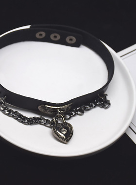 项圈真皮无合金皮中型