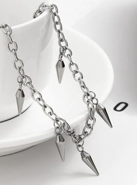 拉子们的宝藏店铺 钛钢项链嘻哈冷淡风女设计感小众时尚感锁骨