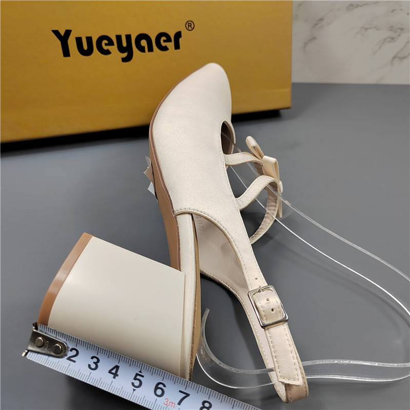 月芽儿正品法式方头玛丽珍鞋女2025年新款仙女风粗跟后空单鞋凉鞋,淘宝优惠券,粉丝福利购,淘宝优惠卷