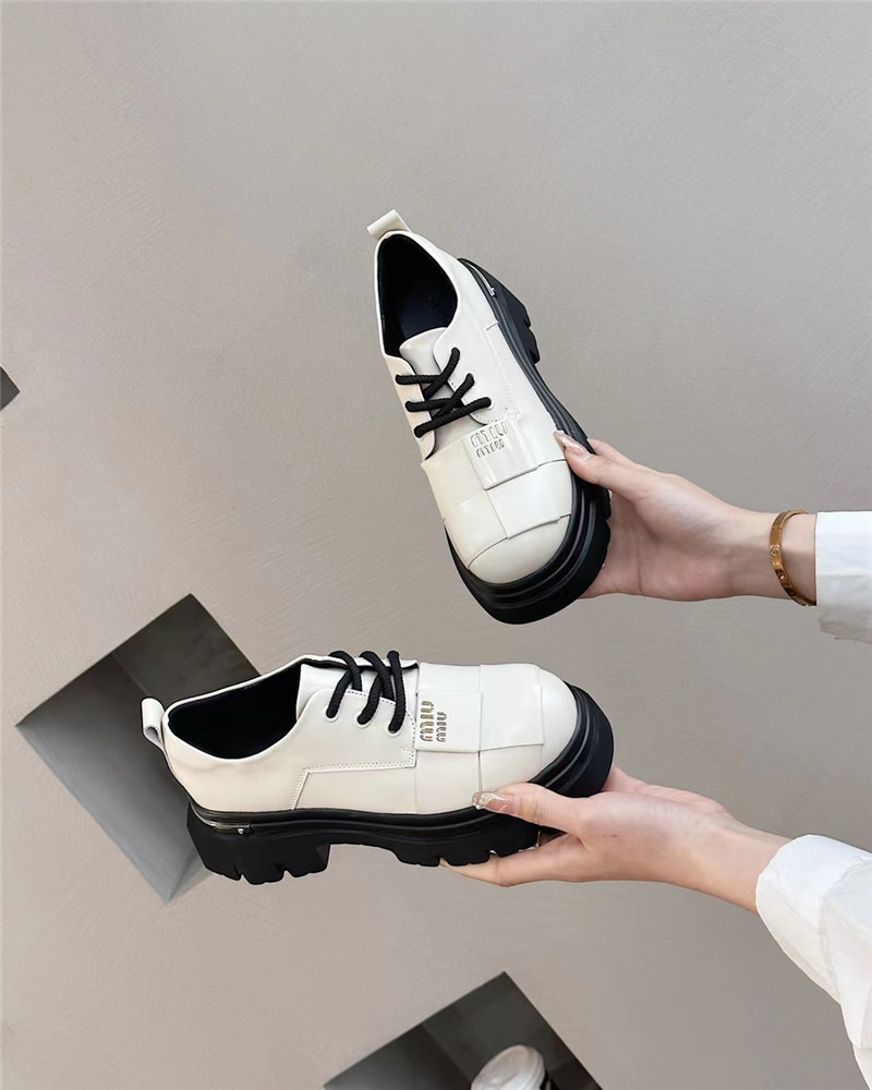 欧货乐福鞋小皮鞋女2025春季新款真皮松糕厚底英伦风休闲增高单鞋,淘宝优惠券,粉丝福利购,淘宝优惠卷