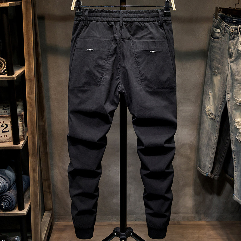 轻奢男装束脚修身弹力2020小脚裤子 牧牛潮郎休闲裤