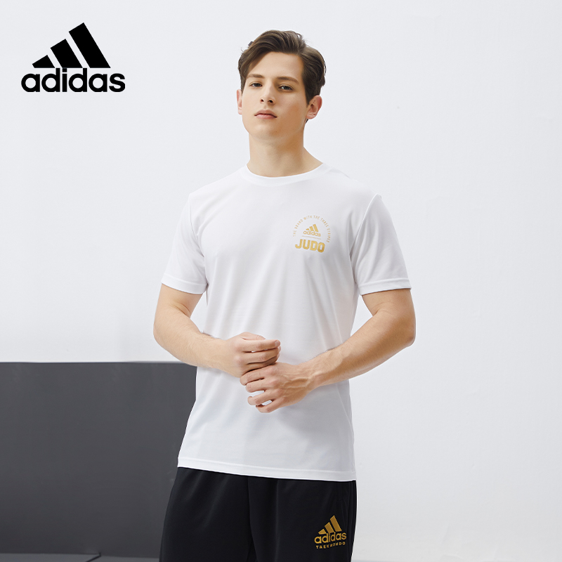 adidas阿迪达斯短袖男篮球运动训练 夏季新款体恤宽松速干圆领T恤