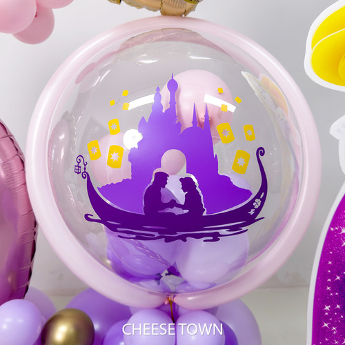 长发公主主题数字铝膜立柱 乐佩魔发奇缘Rapunzel生日数字可定制 - 图2