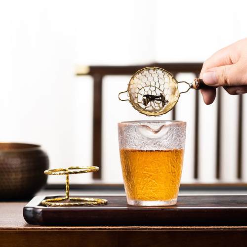 不锈钢茶漏滤茶器紫竹茶滤功夫茶具配件茶漏斗茶道过滤器家用茶隔 - 图3