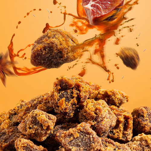 华园官方旗舰店沙爹牛肉干牛肉粒风干五香牛肉干包装袋解馋小零食 - 图1