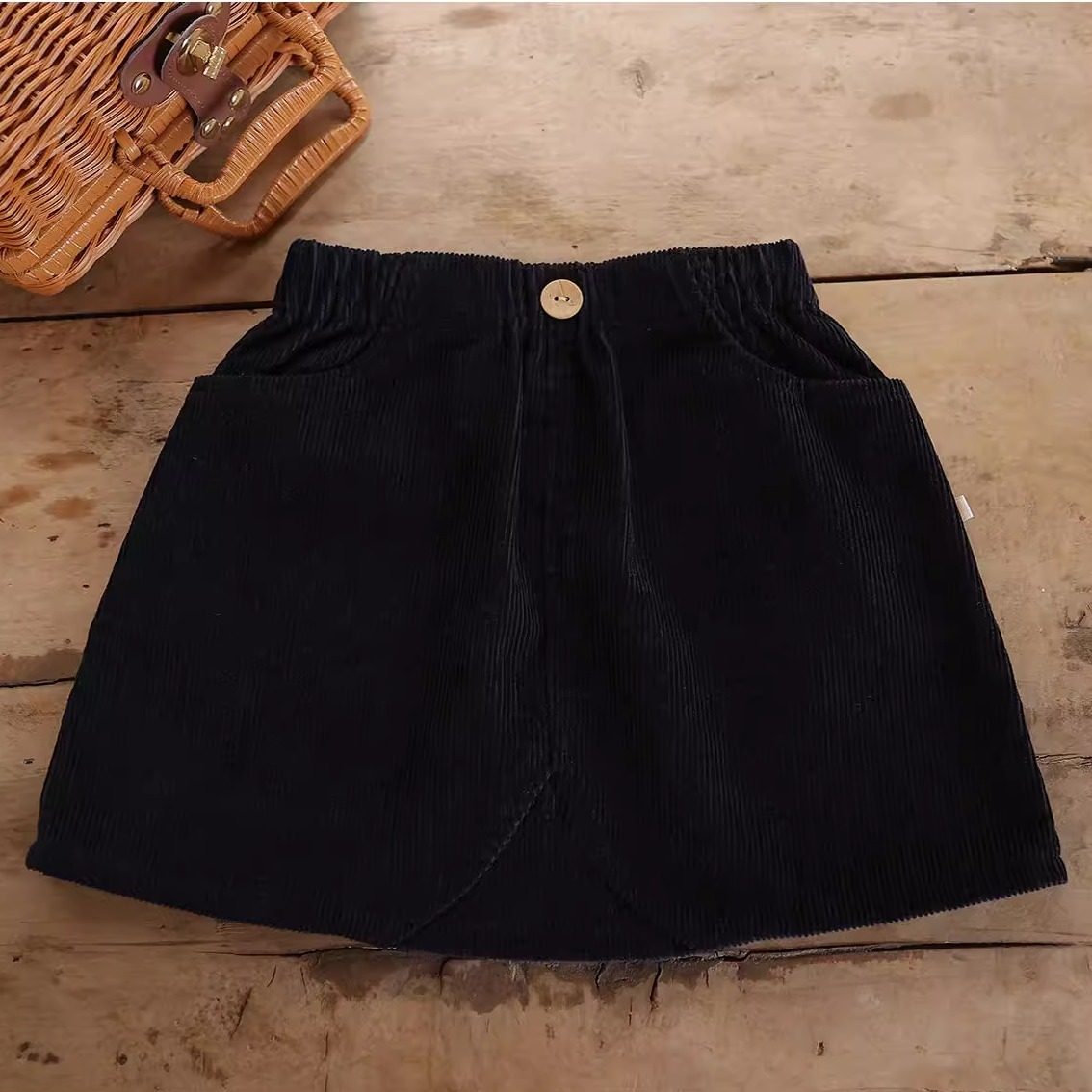 女童秋冬新款灯芯绒咖色半裙宝宝儿童春秋洋气百搭韩版半身裙裙子,淘宝优惠券,粉丝福利购,淘宝优惠卷