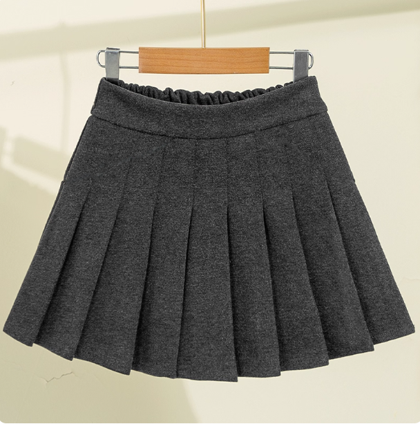 女童百褶裙毛呢短裙秋冬2025新款中大儿童jk制服学院风冬季半身裙,淘宝优惠券,粉丝福利购,淘宝优惠卷