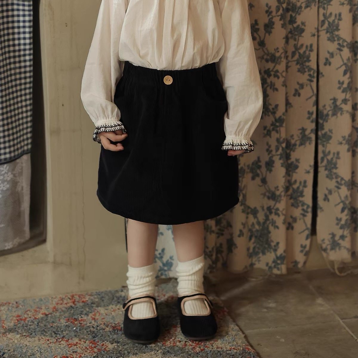 女童秋冬新款灯芯绒咖色半裙宝宝儿童春秋洋气百搭韩版半身裙裙子,淘宝优惠券,粉丝福利购,淘宝优惠卷