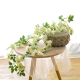 Симуляция Gardenia Flower Vine, Vorce, Vine Vine Barg Capted Tipe Оберните крытое фоновое окно Устром Украшения и крышка