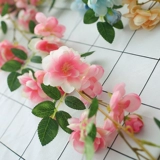 Симуляция Gardenia Flower Vine, Vorce, Vine Vine Barg Capted Tipe Оберните крытое фоновое окно Устром Украшения и крышка