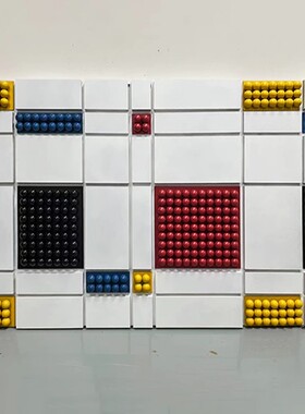定制装饰画台球厅轻奢现代抽象几何立体客厅玄关酒店木雕挂画