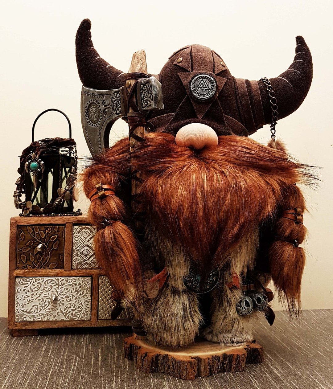 跨境独立站爆品新品Viking Warrior Gnome doll 维京勇士侏儒玩偶 - 图0