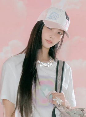 可爱少女风音乐符号棒球帽鸭舌帽