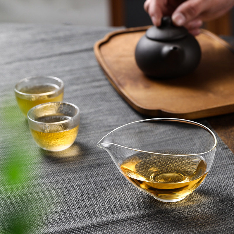 日式手抓公道杯出口品质玻璃茶海透明耐热功夫茶具分茶器匀杯公杯,淘宝优惠券,粉丝福利购,淘宝优惠卷