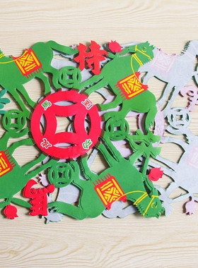 包邮彩色禄马贵*纸通花纸