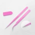Dụng cụ làm móng Nail Pink Elbow Nhíp thẳng Kim cương Dụng cụ trang sức - Công cụ Nail các mẫu vẽ cọ nét cọ bản Công cụ Nail